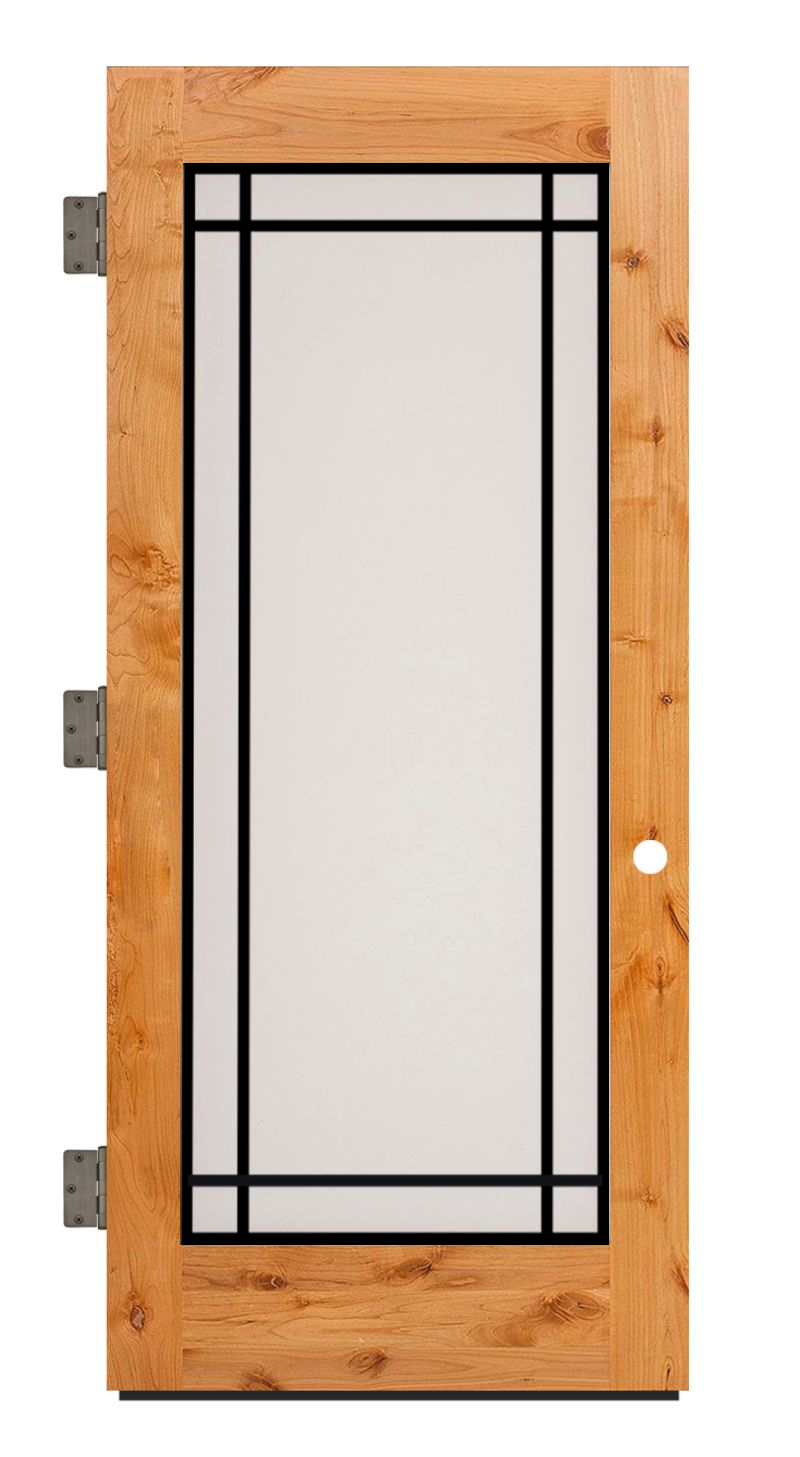 Prairie Exterior Slab Door Rustica